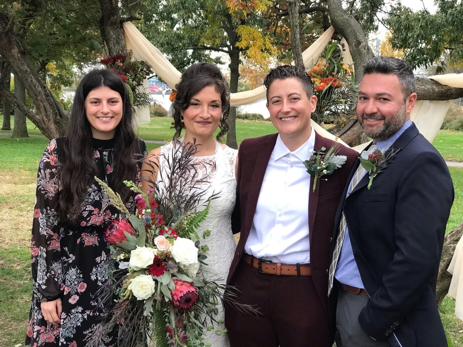 New Hope Flora Cottage lgbtq wedding bouquet