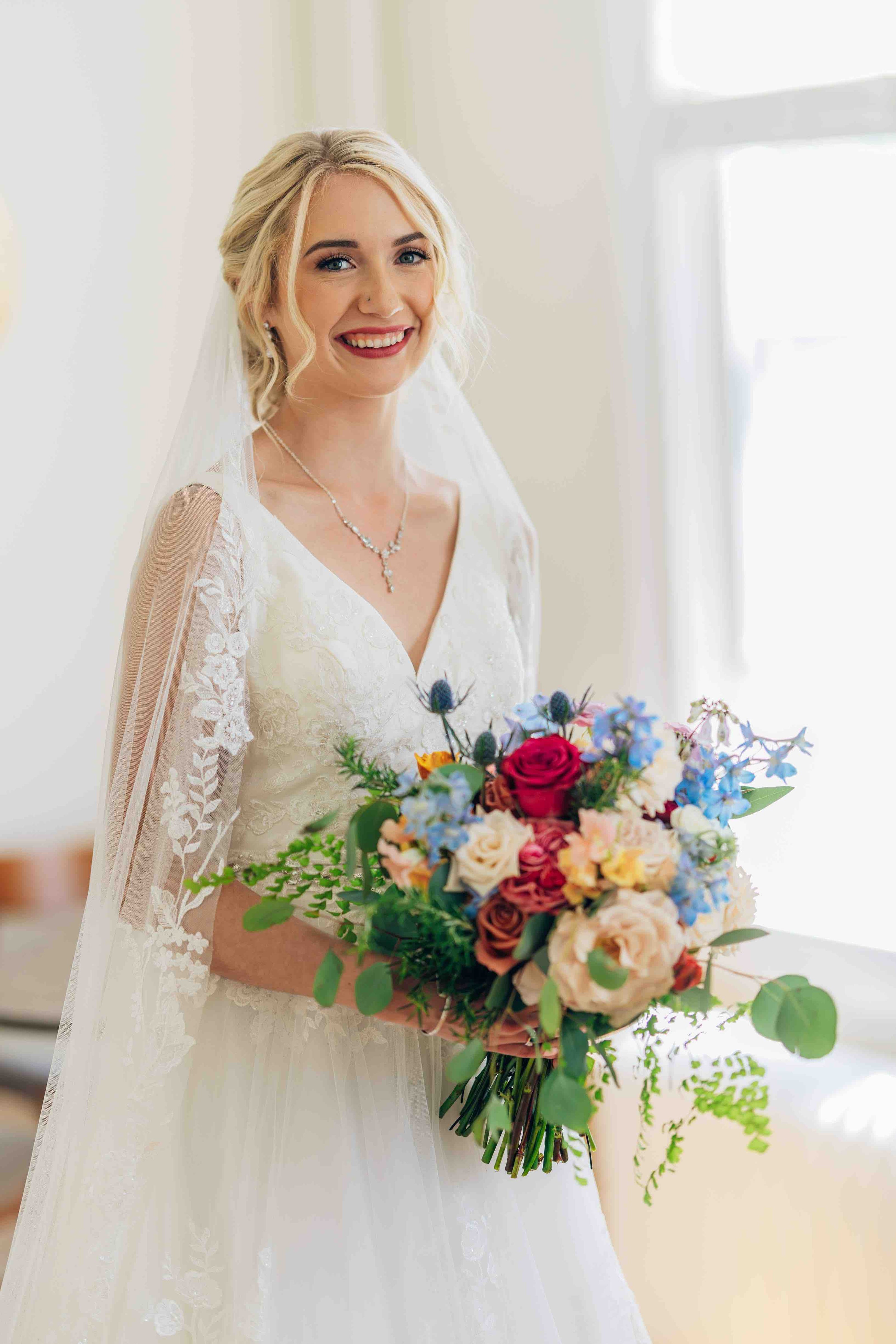 New Hope Flora Cottage wedding bridal bouquet