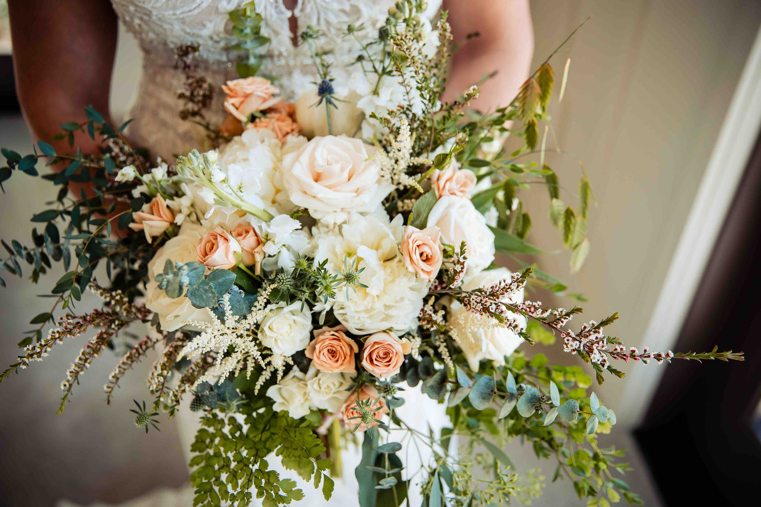 New Hope Flora Cottage wedding bridal bouquet