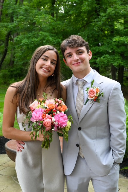 High School Prom Bouquet and Boutonniere Package
