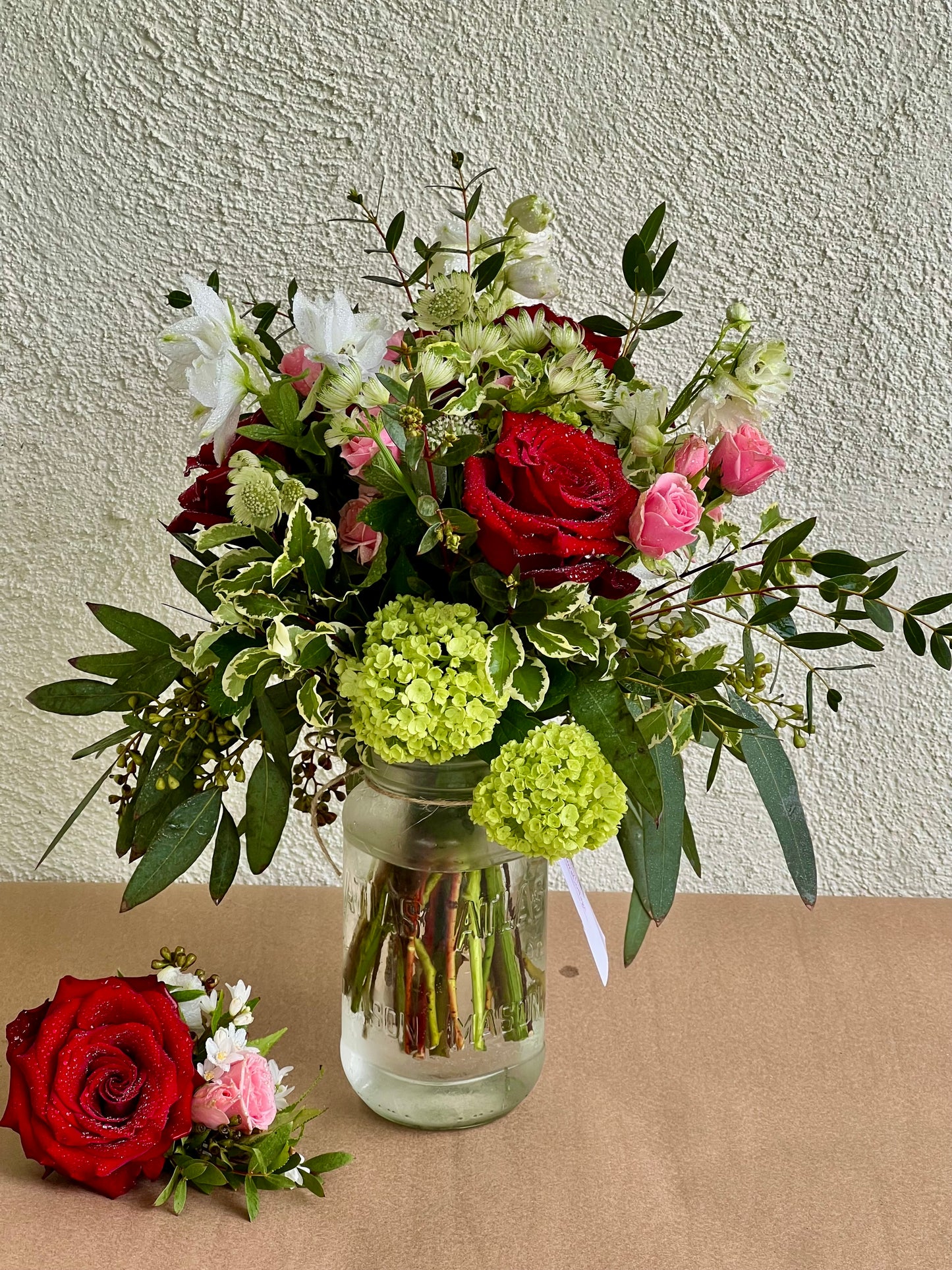 High School Prom Bouquet and Boutonniere Package