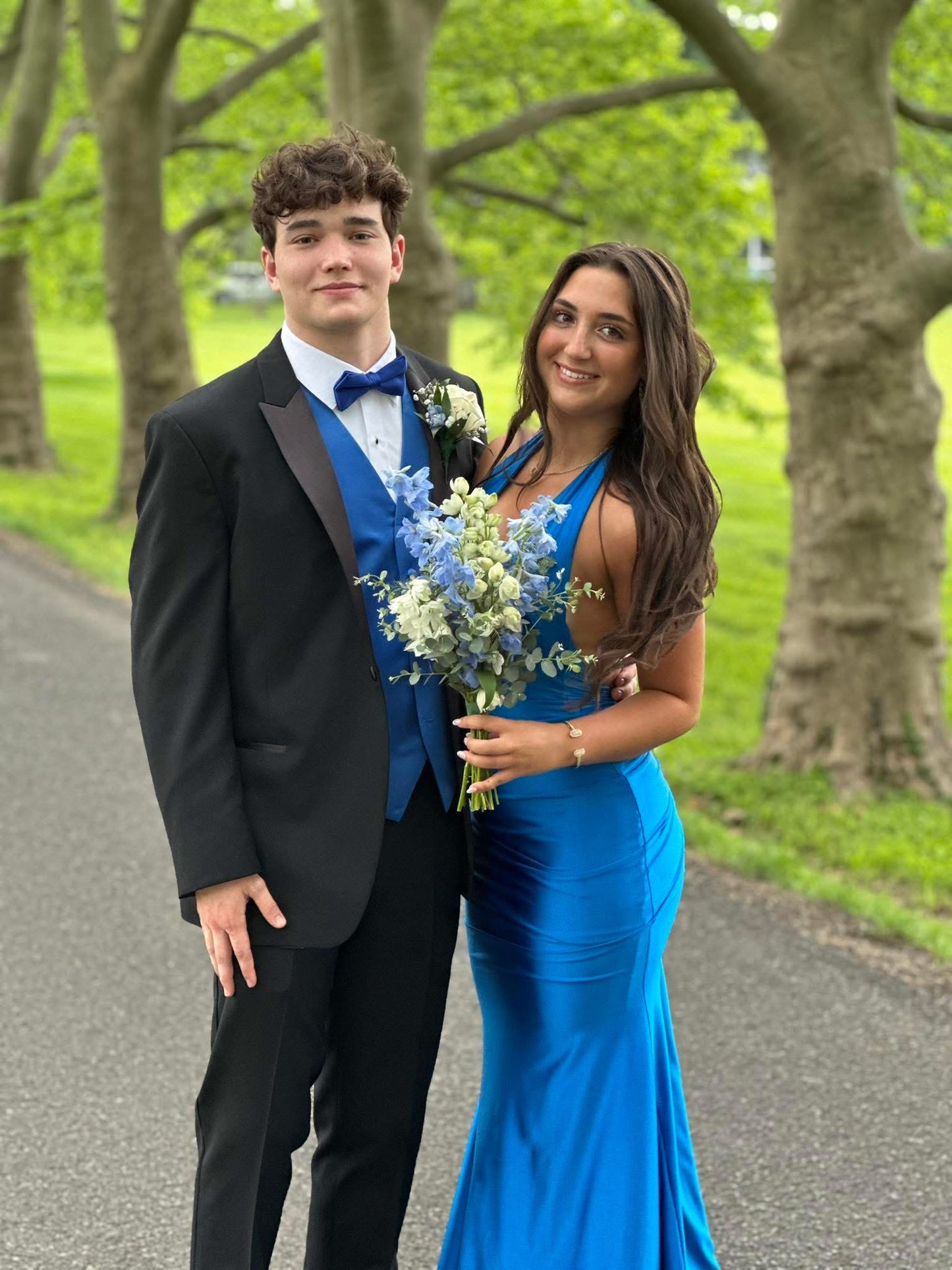 High School Prom Bouquet and Boutonniere Package